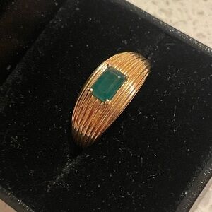 Mid-century style emerald ring